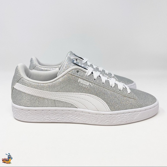 puma basket glitter